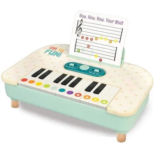MindWare Oh So Fun TakeAlong Piano Toy for Toddlers Interactive Musical Learning Toy with Lights and Sounds Ages 12 Months and Up