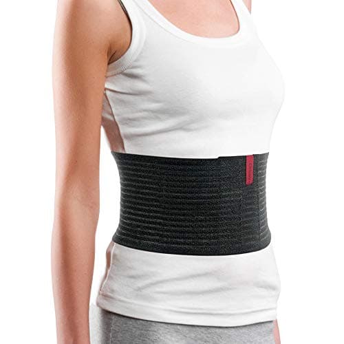 ORTONYX 6.25" Abdominal Binder for Men and Women/Postpartum Post-operative Post-surgery Wrap/Abdomen Navel Umbilical Hernia Support Belt / 524006 Black 3XL Plus Size