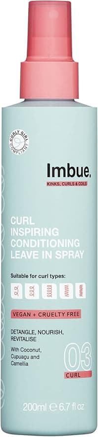 Imbue Curl Inspiring Conditioning Leave In Spray Vegan and Curly Girl Compliant 200ml