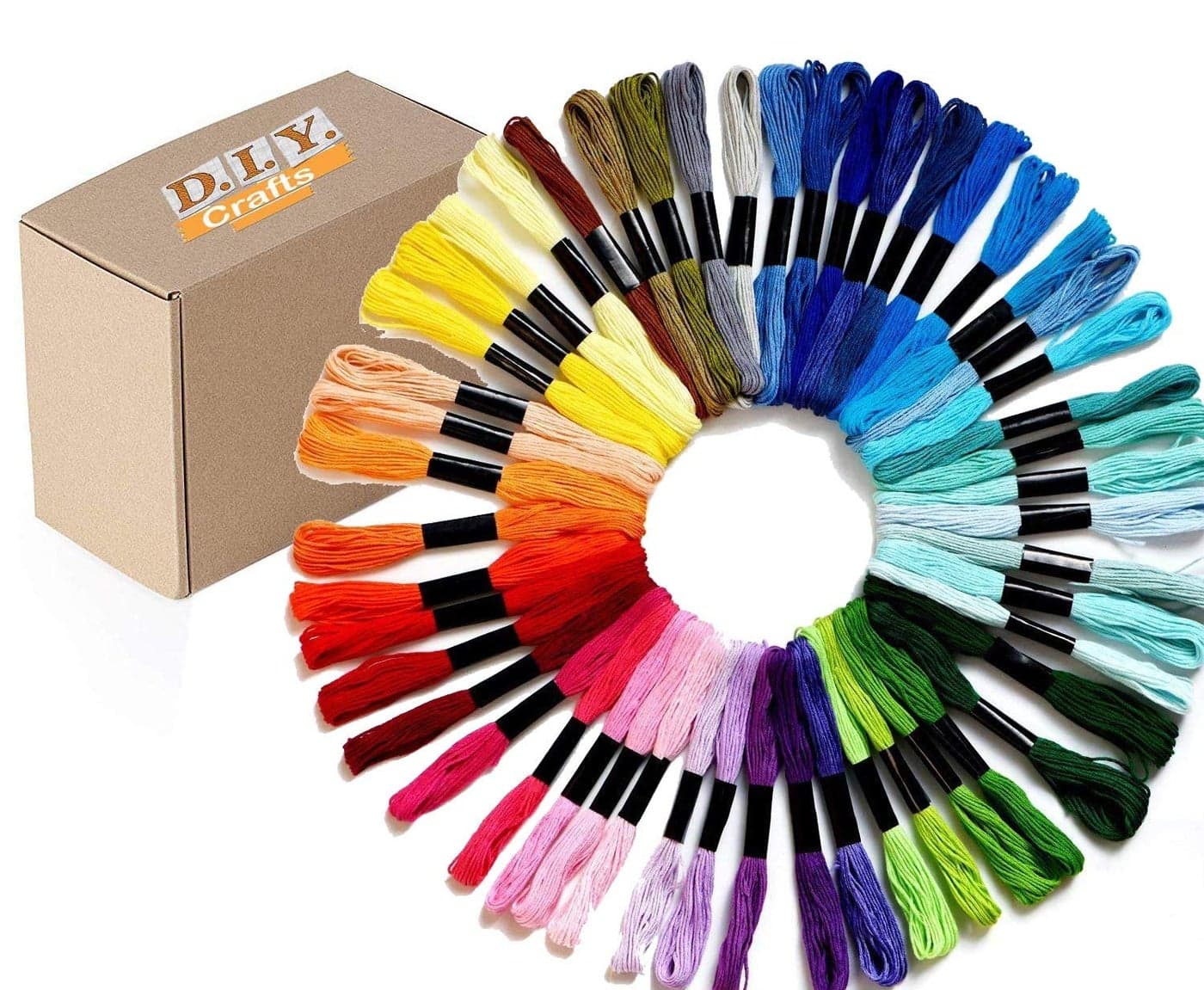 DIY Crafts Pack Of 125 Pcs Red Extra Embroidery Floss Rainbow Color Skeins Per Pack Cross Stitch Threads Friendship Bracelets Floss Crafts Floss SkeinPack Of 125 Pcs Red Extra