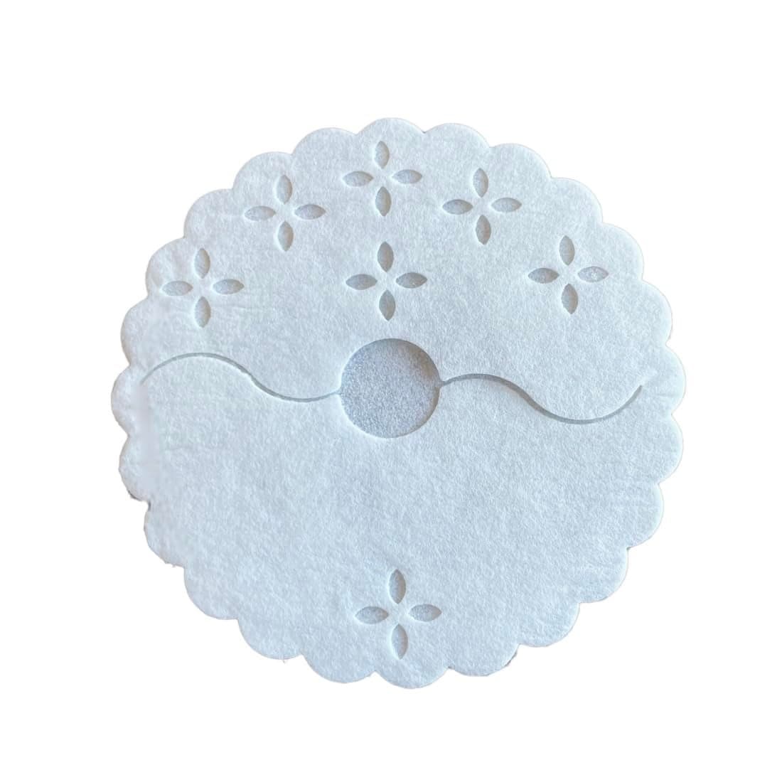 Regency Wraps Fabric Stem Wraps Covers for Stemmed Glass Bases Pack of 125 Elegant Yet Absorbent and Disposable Table Decor Fit up to 325 Base White