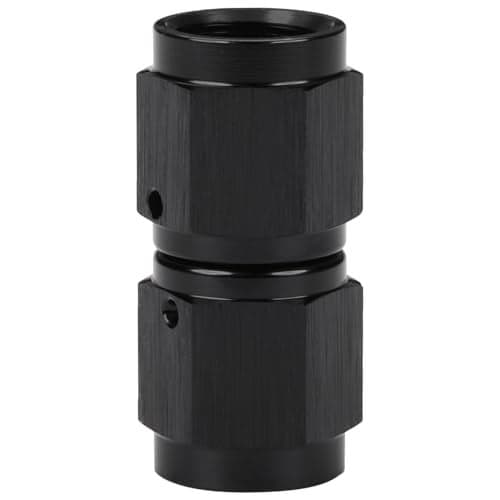 Podavelle 3AN Female to 3AN Female Straight Swivel Coupler Fitting Adapter Union Aluminum Black