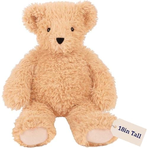Vermont Teddy Bear 18 Inch Medium Teddy Bear Soft Teddy Bear Stuffed Animal Buttercream Classic Stuffed Bear Plushie Perfect Easter Stuffed Bear Gift Stuffed in USA with Recycled Filling