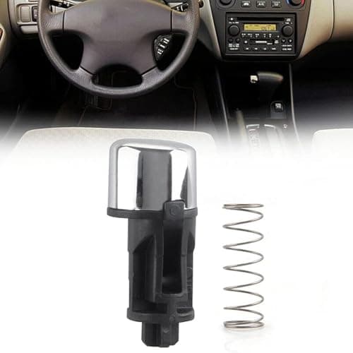 Muzzys Premium Replacement OEM Quality Shift Knob Shifter Button Handle Repair Kit with Spring Fits Honda Accord 1998 1999 2000 2001 2002 with Automatic Transmissions 2.3L 3.0L 54132-S84-A81 DX LX EX