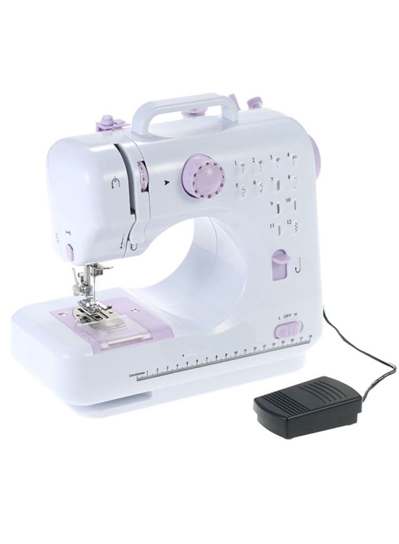 Portable Sewing Machine Electric Household Crafting Mending Mini Sewing Machines 12 Stitches 2 Speed