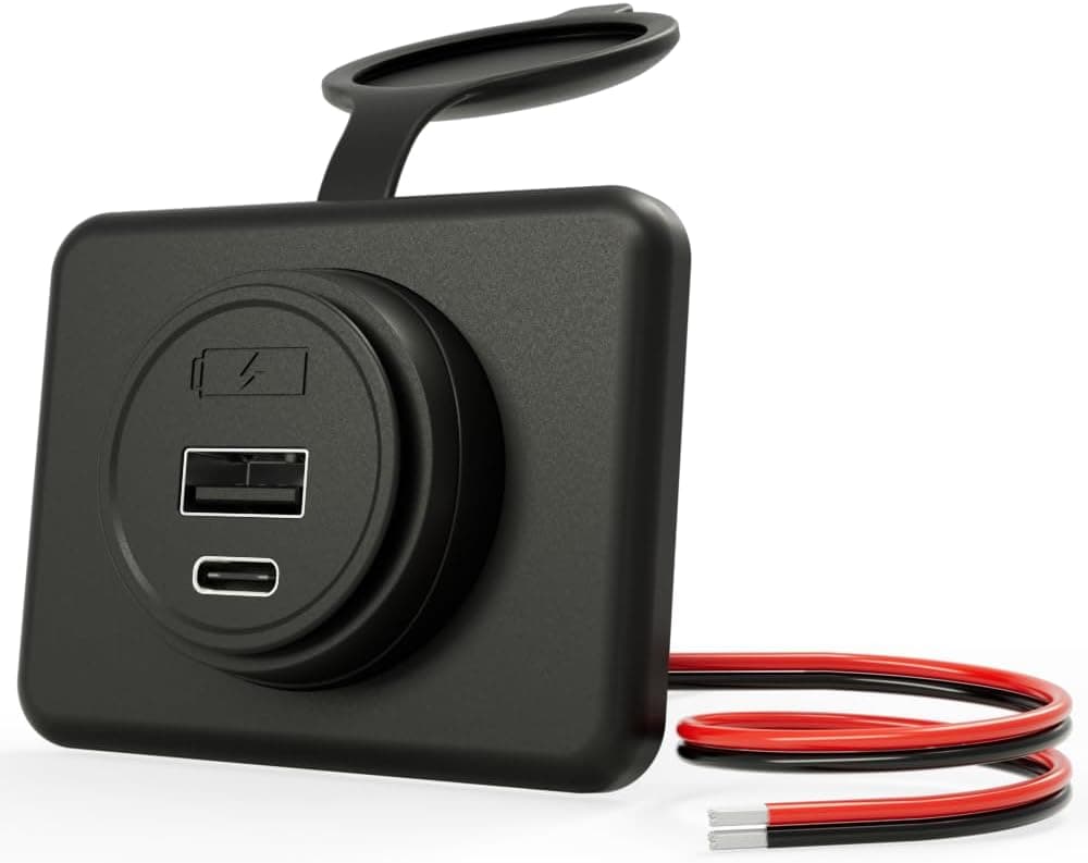 DAMAVO 12 Volt USB Outlet Power Socket