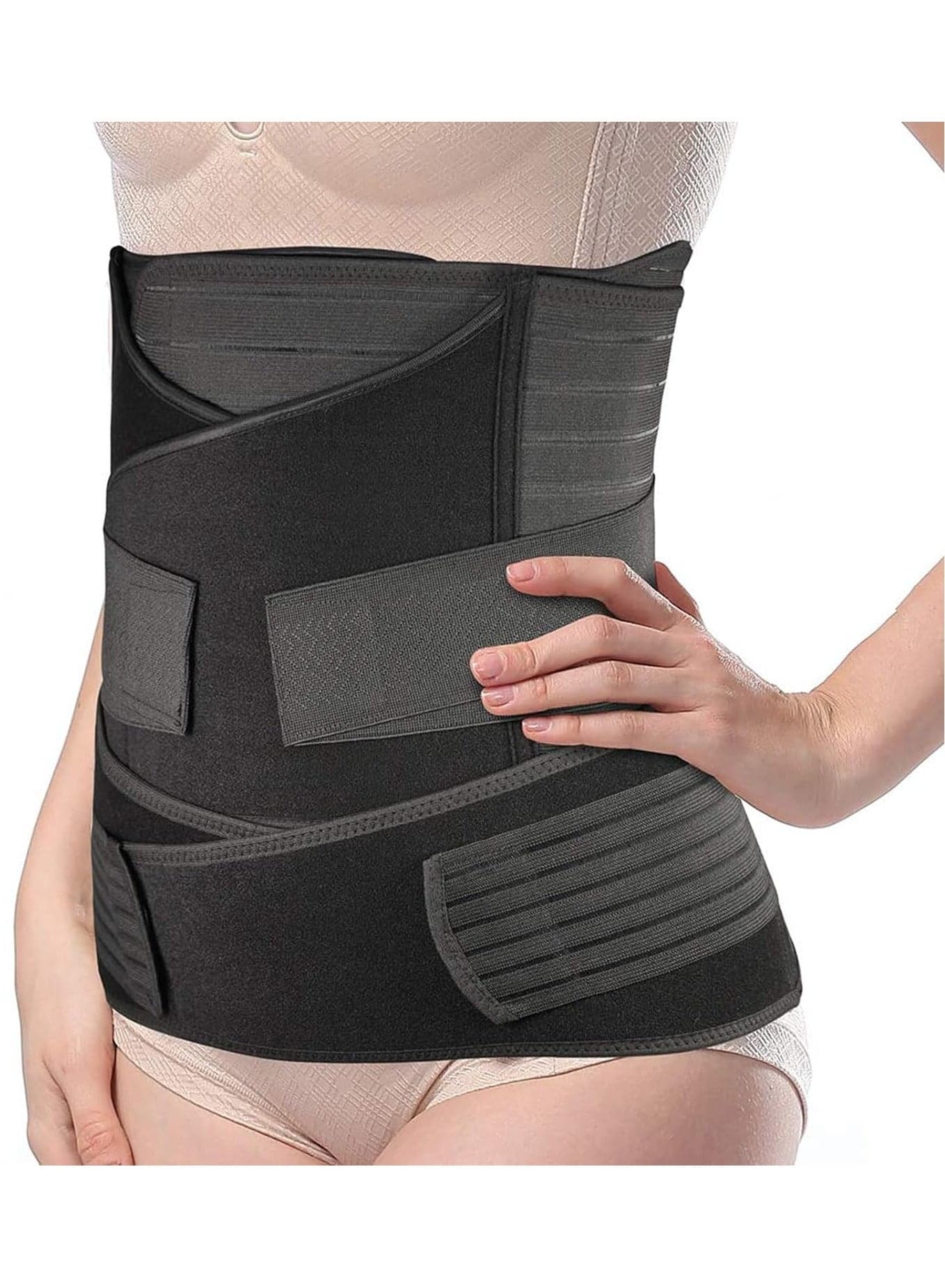 Pregnancy Belt For Hips And Waist Slimming Shaper Wrapper Black
