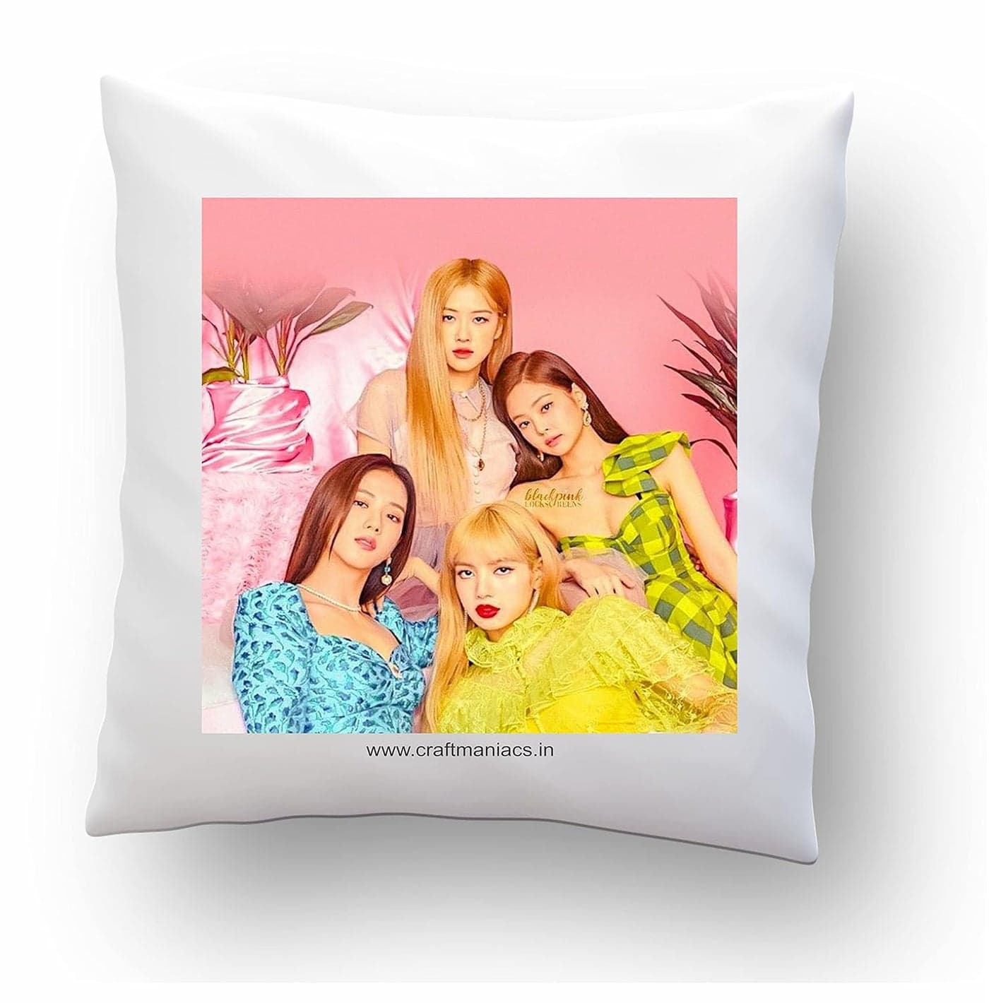 CRAFT MANIACS Blackpink Girls ITS TIME to Party 1616 INCHES Pillow with Filler Merch for KPOP Lovers