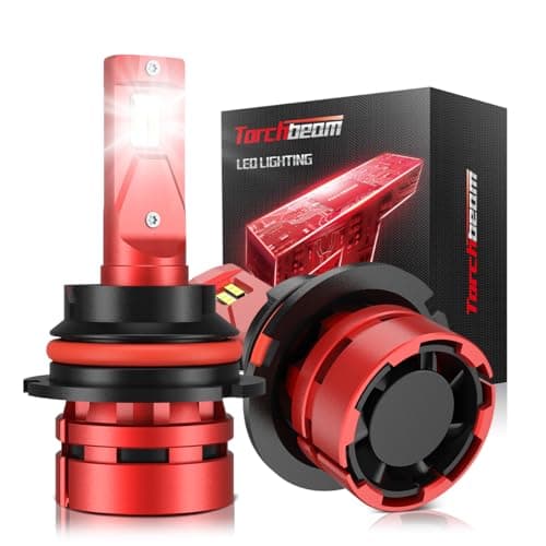 Torchbeam T2 9004HB1 Bulbs 45000LM 900 Ultra Brighter 9004 Fog Light 11 Design 6500K Cool White for ATVS HB1 light Bulbs PlugNPlay Pack of 2