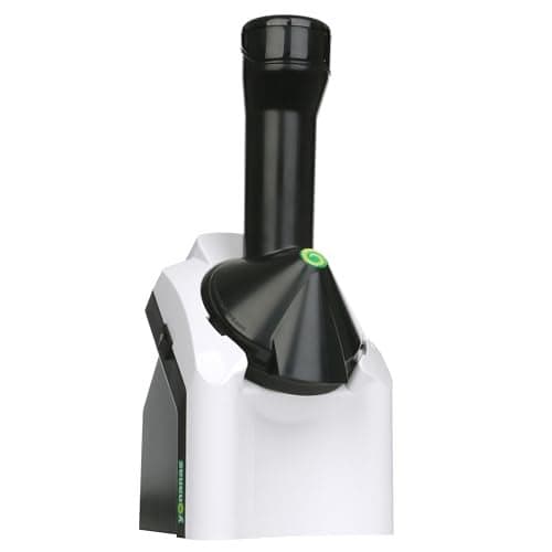 Yonanas 902WH Classic Vegan Non-Dairy Frozen Fruit Soft Serve Dessert Maker, BPA Free, Includes 36 Recipes, 200 Watts, White