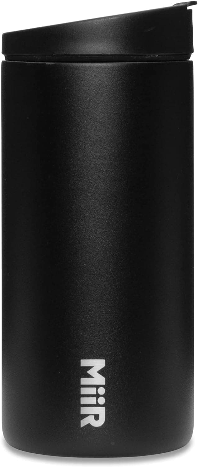 MiiR Flip Traveler 12oz DoubleWall Vacuum Insulated with Leakproof Flip Lid BPAFree Stainless Steel Construction Insulated Tumbler for Hot or Cold Drinks