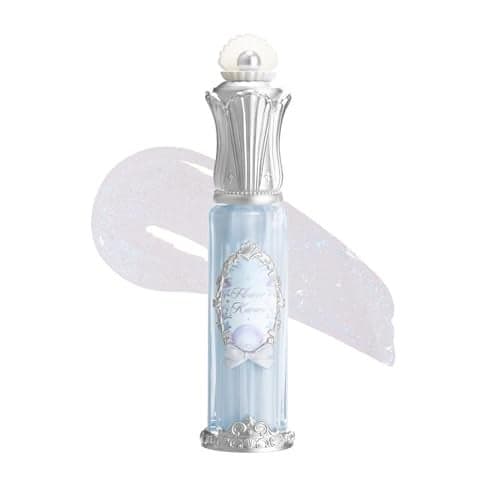 Flower Knows Shells Jewel Nourishing Lip GlazeShimmery Clear Lip Gloss with HyaluronicMoisturizing Plumping OilNonSticky016 FlOzP06 Lunar Jelly