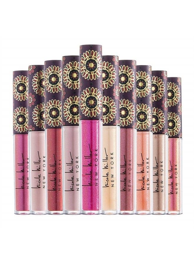 10 Pc Lip Gloss Collection, Shimmery Lip Glosses for Women and Girls, Long Lasting Color Lip Gloss Set with Rich Varied Colors (Purple)