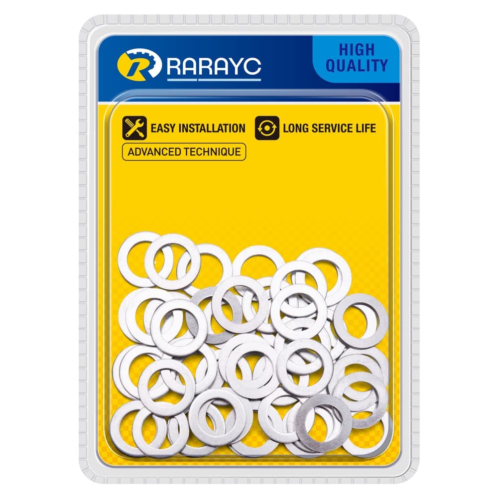 50 pcs Oil Crush Washers Drain Plug Gaskets Replacement for Honda 9410914000 Accord Civic CRX CRZ CRV and More