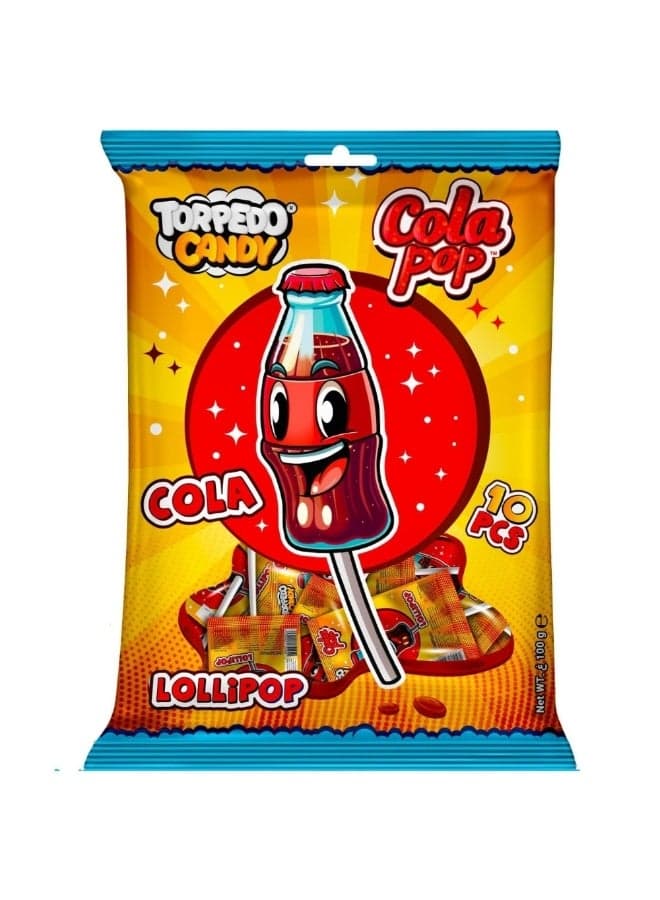 Cola Pop Lollipop Cola, 10 Pcs, 200g