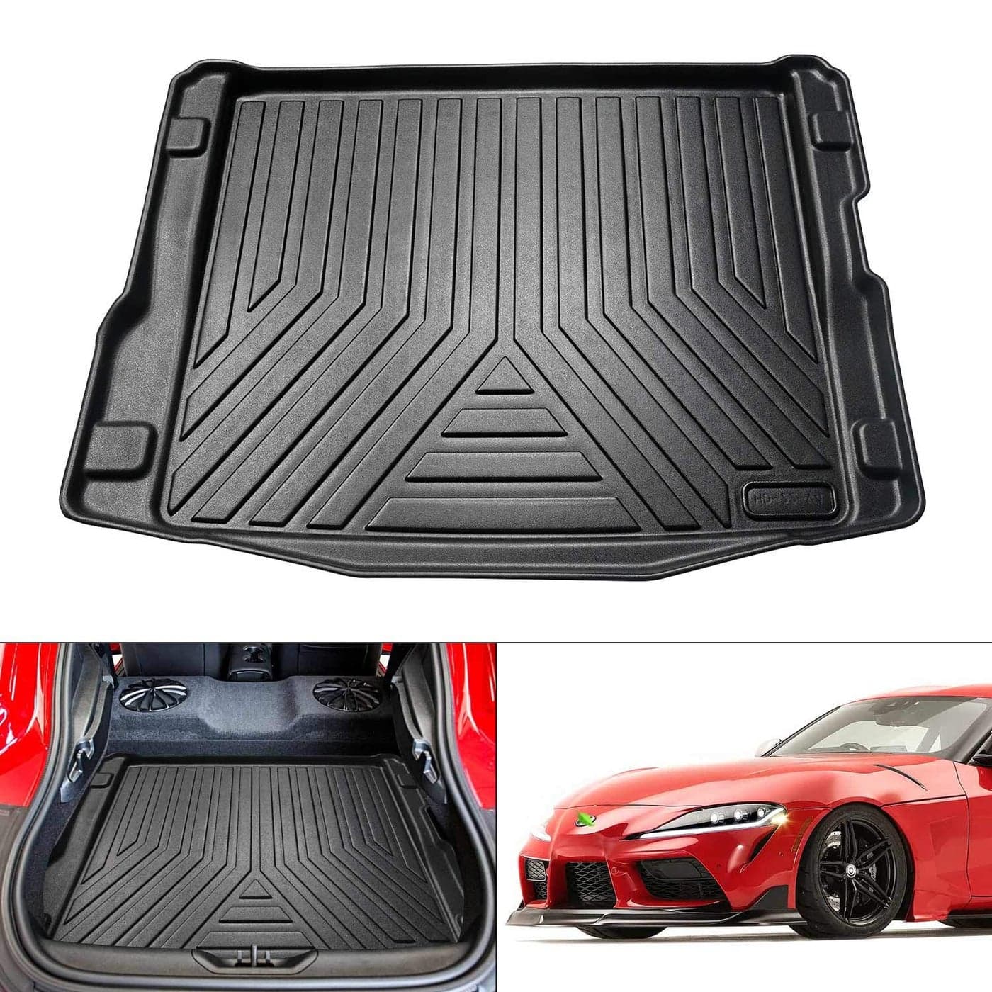 KUST Custom Fit Trunk Mat for 20202024 2025 Toyota GR Supra Accessories Cargo Liner All Weather Trunk Floor Mat Black TPE