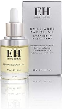 Emma Hardie 30ml Brilliance Facial Oil with Botanical Extract Blend Use to Hydrate Revitalise Skin Promote Glow Youthful Look Reduce Wrinkle Suitable for Sensitive Skin Vegan Cruelty Free