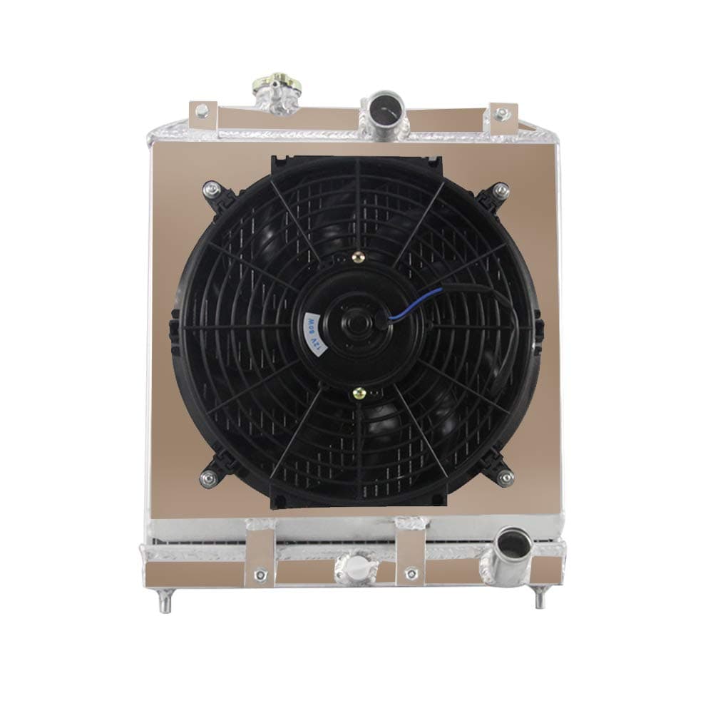 ALLOYWORKS 3 Row Aluminum Radiator Fan Shroud Kit For Honda Civic EJEKCivic DEL SOL EGAcura Integra DB DC