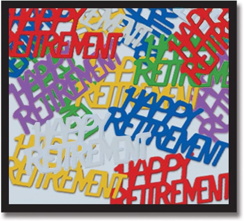 Happy Retirement FanciFetti multicolor Party Accessory 1 count 5 OzPkg