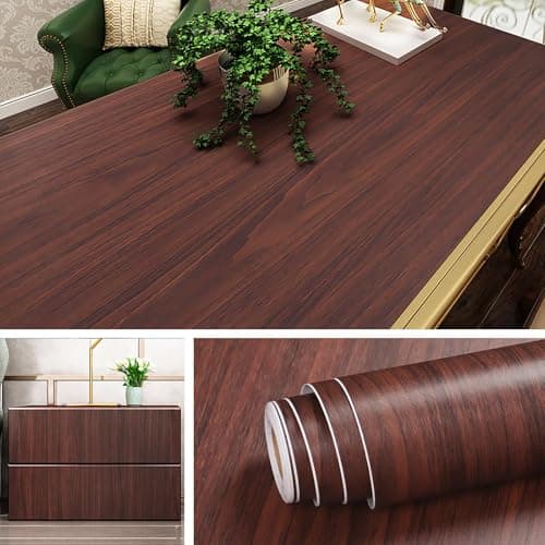 Livelynine Wood Wallpaper Peel and Stick Countertop Waterproof Wood Grain Contact Paper for Countertops Desk Kitchen Counter Top Vinyl Wrap Self Adhesive Cabinet Covering Laminate Sheets 15.8x78.8