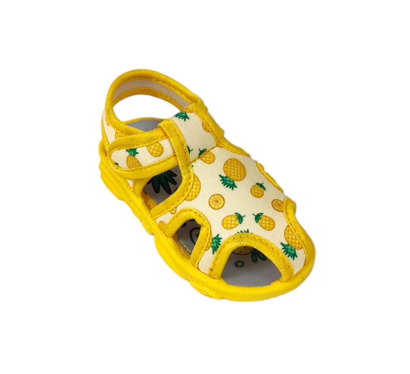 Coolz Kids Chu-Chu Sound Musical Sandals Coco-2 for Baby Boys and Girls Age 1-2 Years (Yellow, 15 Months)