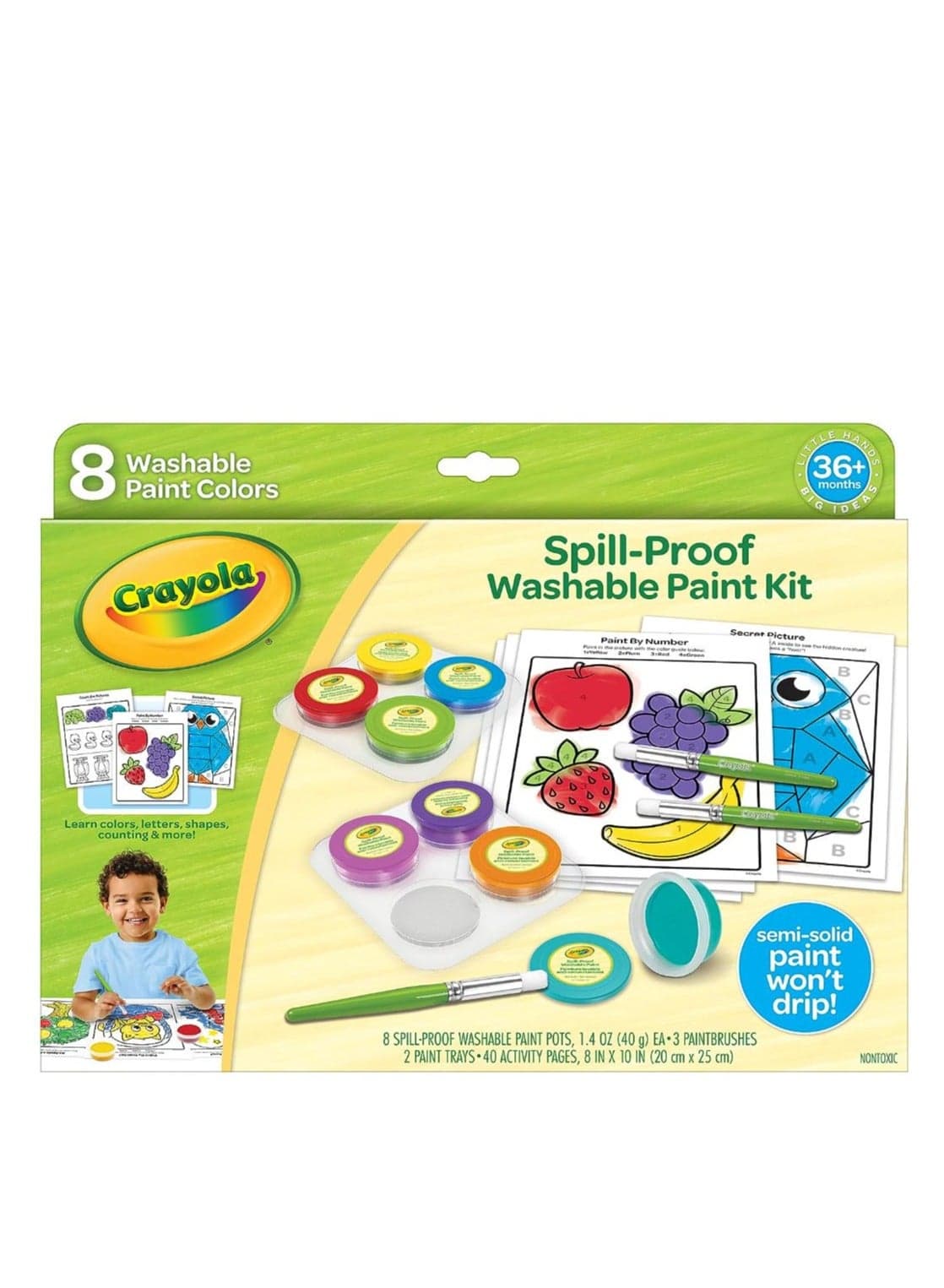 Crayola Spill Proof Washable Paint Set