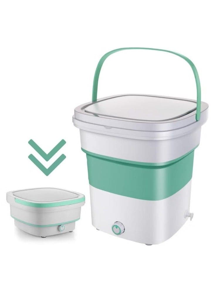 Mini Foldable Washing Machine, Portable Washing Machine - Ultrasonic Cleaning Machine, Small Automatic Portable Folding Washing Machine (Multicolour)