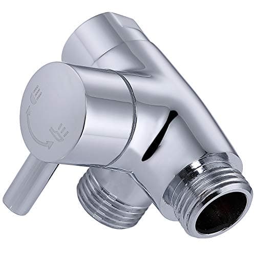 G-Promise Solid Metal Shower Arm Diverter for Hand Held Showerhead and Fixed Spray Head, G 1/2 3-Way Bathroom Universal Diverter System Replacement Part (Chrome)