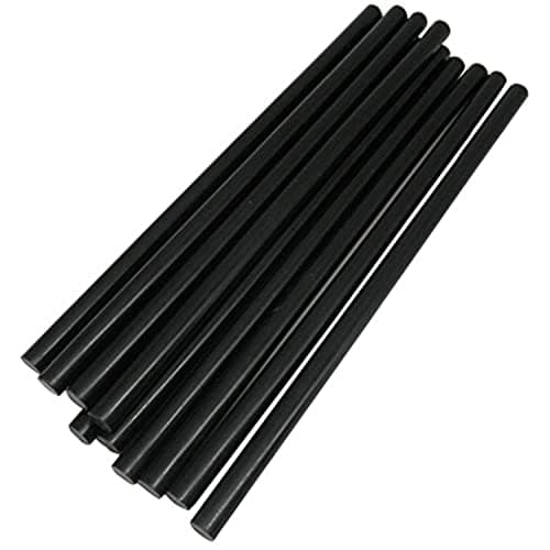 TrendBox Pack of 20 Black 11mmx270mm - Hot Melt Glue Sticks Strips Melting Adhesive for Handmade Craft DIY Home Office Project Craftwork Fix & Repairs