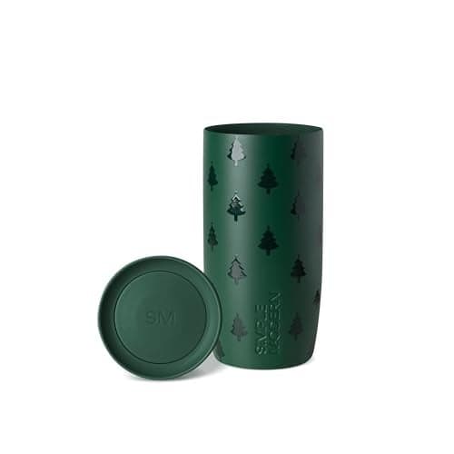 Simple Modern Voyager Signature | Christmas Travel Coffee Mug Tumbler with 360° Lid | Ceramic-Lined Insulated Stainless Steel Cup | Holiday Gifts for Women Men Her Him | 16oz | Winter Trees