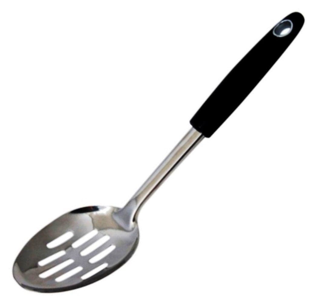 Select Stainless Steel Slotted Cooking and Serving Spoon 12 Inch