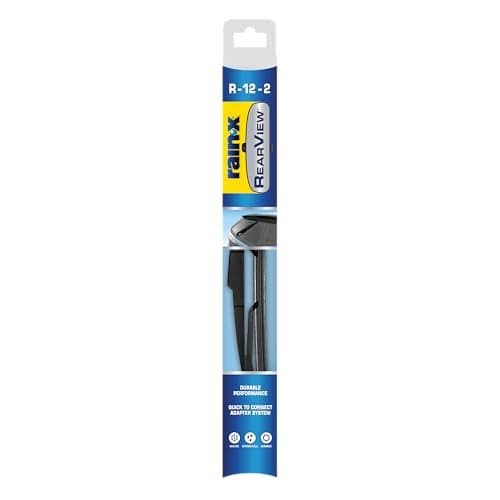 Rain-X 850212 RearView Wiper Blade 12", OEM Replacement Rear Windshield Wiper, Interchangeable Adapter for Easy Installation, All-Weather & All-Season Performance, Composite