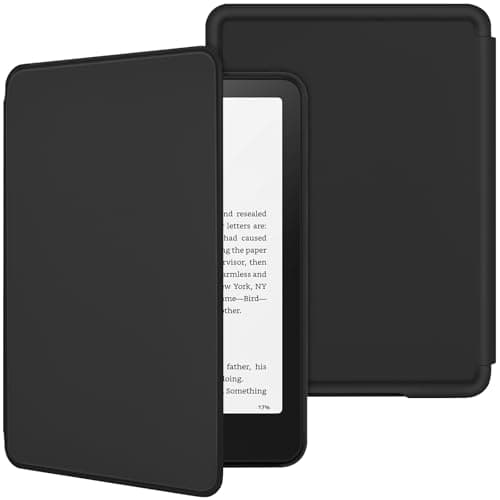 KBCASE Case for 7" Kindle Paperwhite (12th Generation-2024) and Kindle Colorsoft Signature Edition, Slim Smart Cover with Auto Wake/Sleep for Kindle Paperwhite 7 inch (Black)