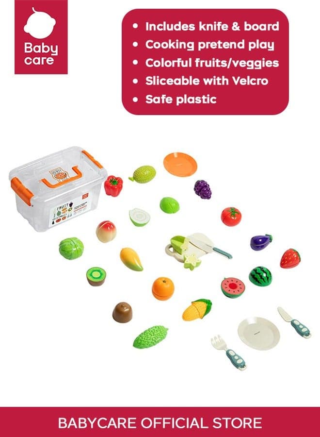 Cutting Food Toys Playset - 39 Pcs