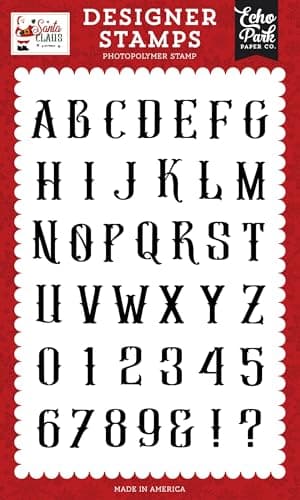 Santa Claus: Antique Alphabet Stamp Set