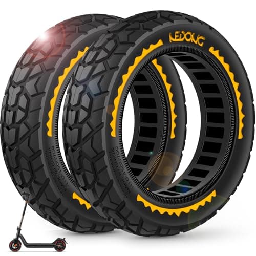 BANGTING 2PCS Upgrade 50/75-6.1 Scooter Off-road Solid Tires, 8.5x2 inches Tires Tubeless for Gotrax GXL V2/XR/APEX, 8 1/2 x2 Tire Replacement for Hiboy S2, Xiaomi 3 Lite/3/Pro 2/1s/M365