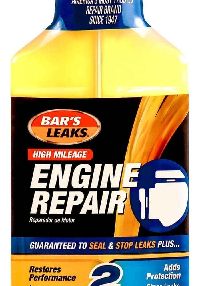 Bar's Leaks High Mileage Engine Repair - 16.9 FL OZ (500 mL) Motor Oil Additive