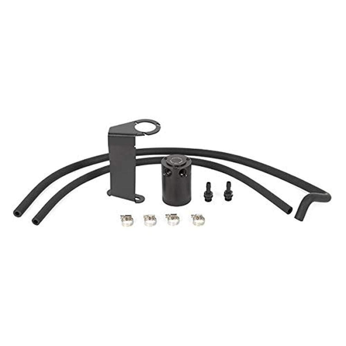 Mishimoto MMBCCQ5016PBE Baffled Oil Catch Can Kit Compatible with Nissan Infiniti Q50 Q60 30T 2016 Black