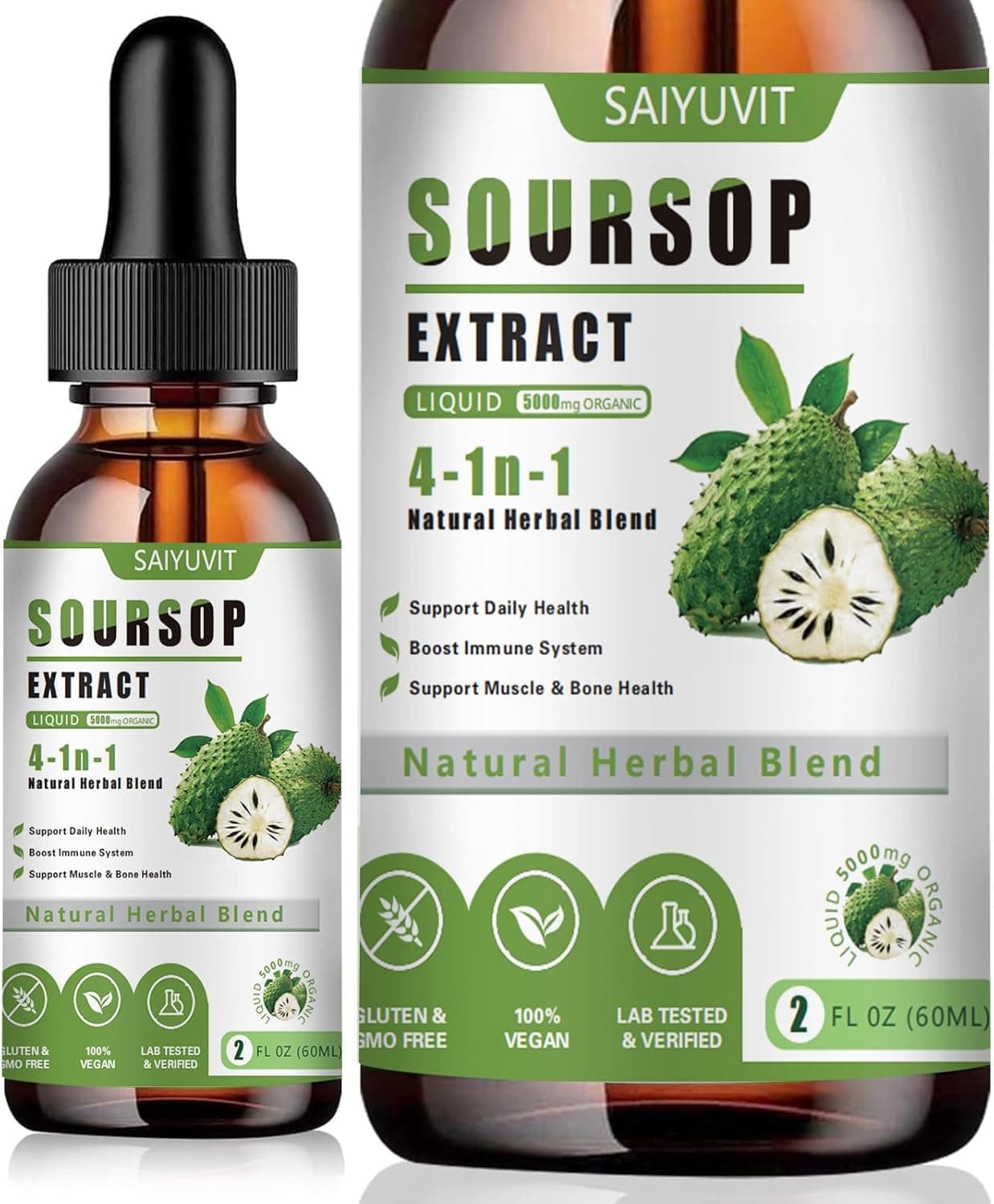 Soursop Extract Liquid 2 Fl Oz for Daily Health