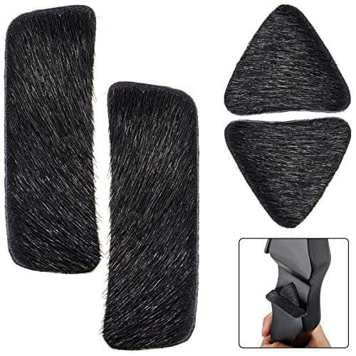 2 Pairs Recurve Bow Arrow Rest Archery Hair Arrow Rest Stick on Bow Fur Adhesive Shelf Rests Longbow Fur Pad Recurve Accessories for Outdoor Hunting Shooting Practice
