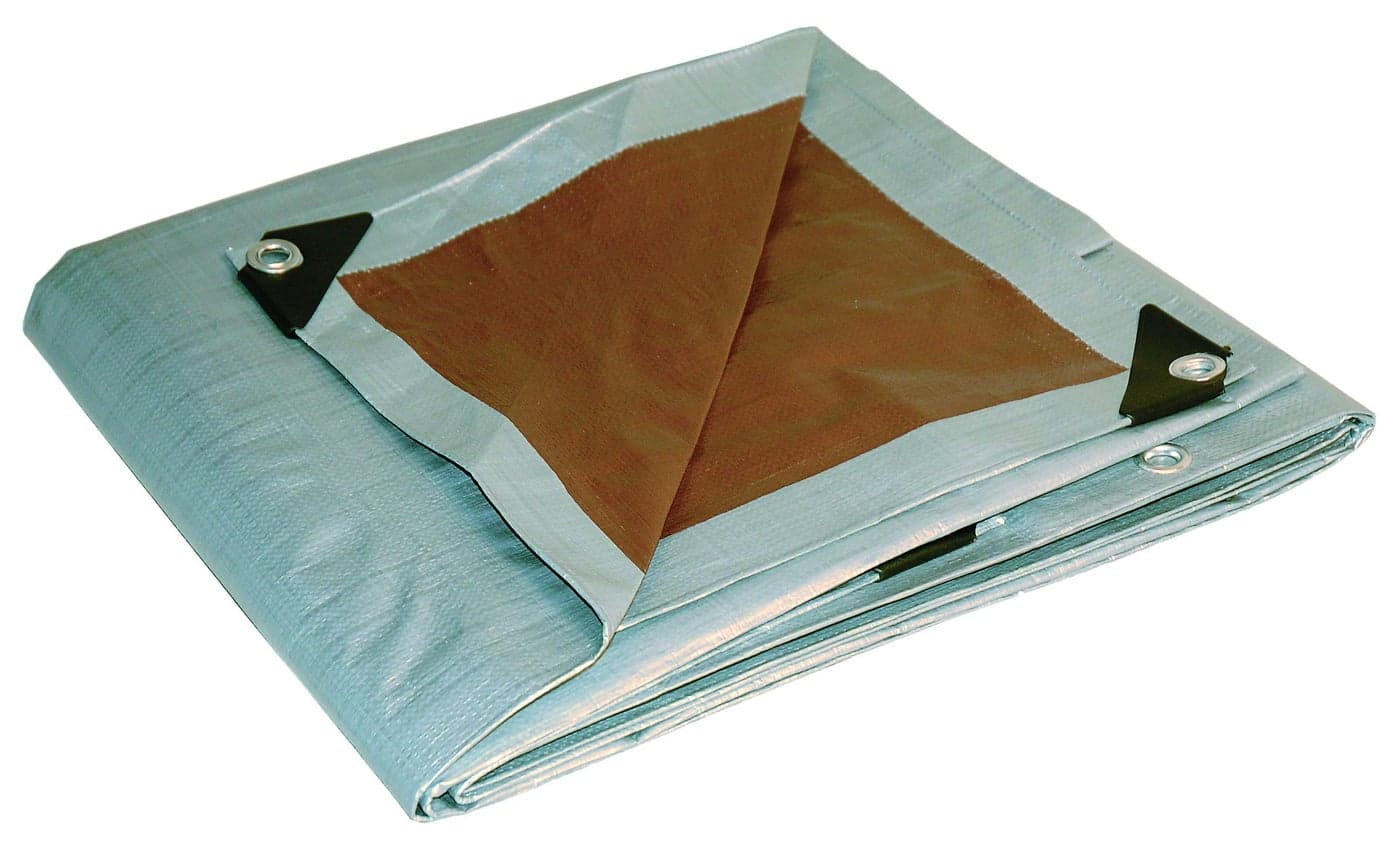 6 x 8 Foremost Tarp 20068 SilverBrown Dry Top Silver Brown 10 Mil Heavy Duty Reversible Tarp