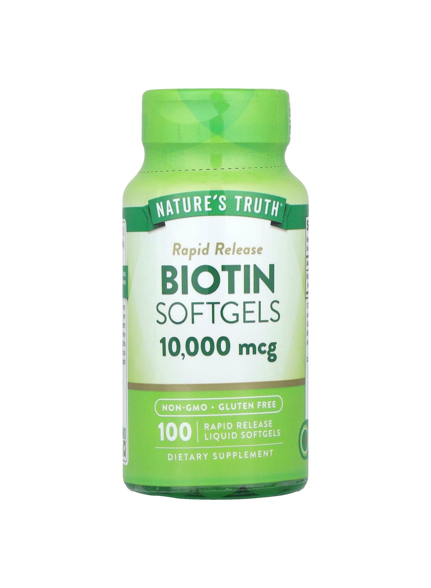 Biotin, 10,000 mcg, 100 Rapid Release Liquid Softgels