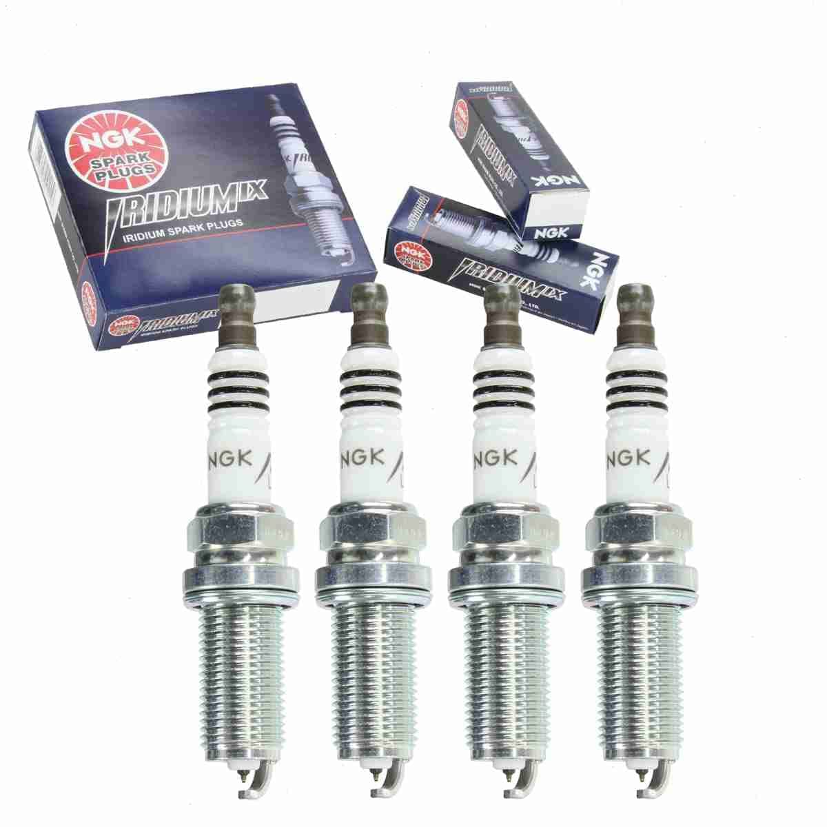 4 pc NGK Iridium IX Spark Plugs compatible with Jeep Renegade 24L L4 20152020