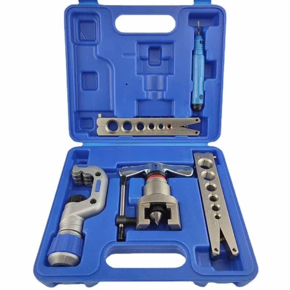 UPTODATETOOLS 1 Set CTN806AML Copper Ratchet Flaring Tool Flare Kit 619mm For Tubing Refrigerator Refrigeration Repair Tools Flaring Flare Kit Tube Cutter