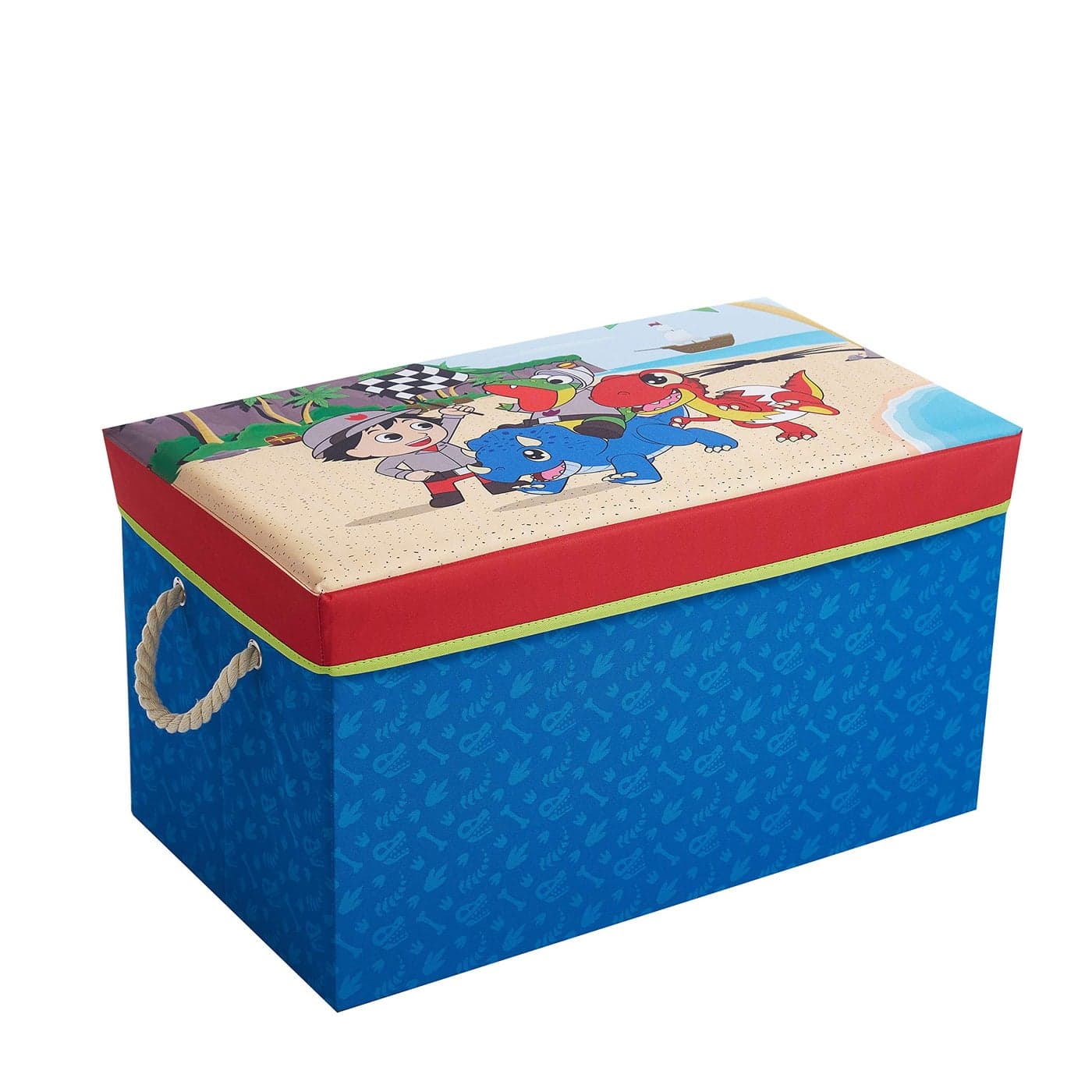 Idea Nuova Ryans World Collapsible Toy Storage Bench and Ottoman 145 H x 145 D x 25 L