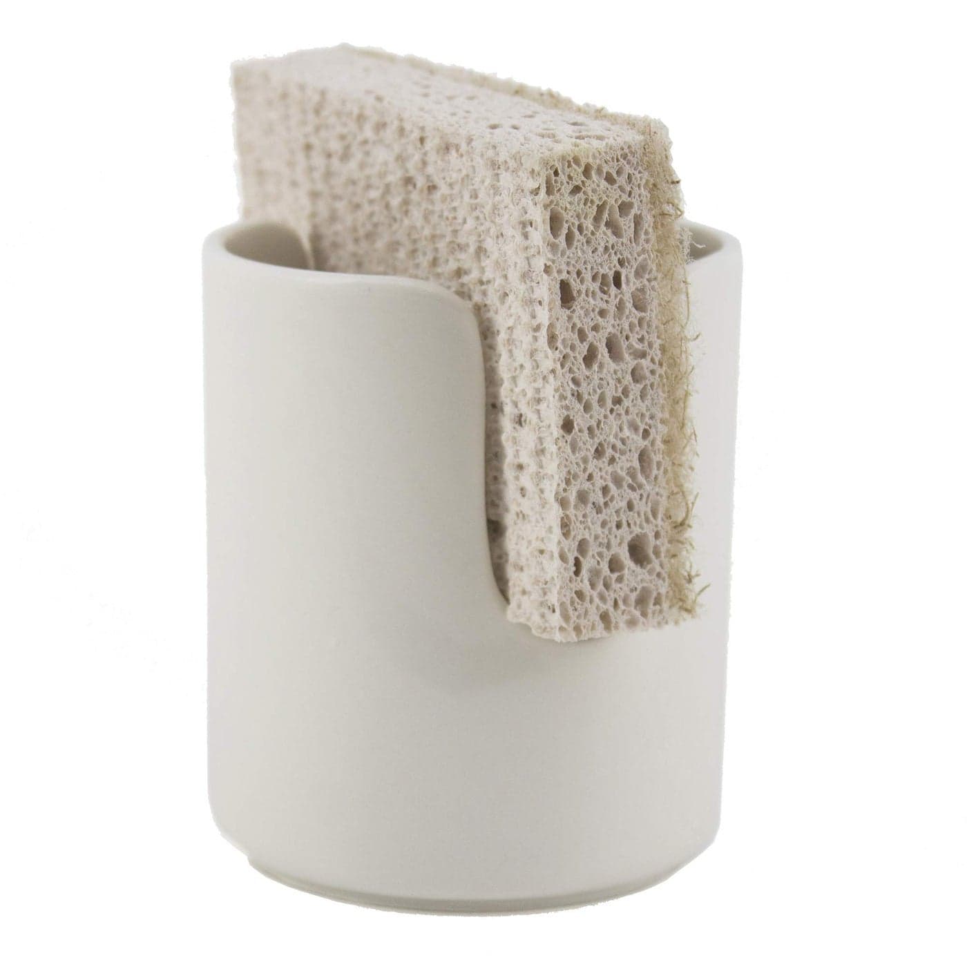 scarlettwares Ceramic Dish Sponge Holder for Kitchen Sink Dishwasher Safe Farmhouse Elegant Cute Sturdy