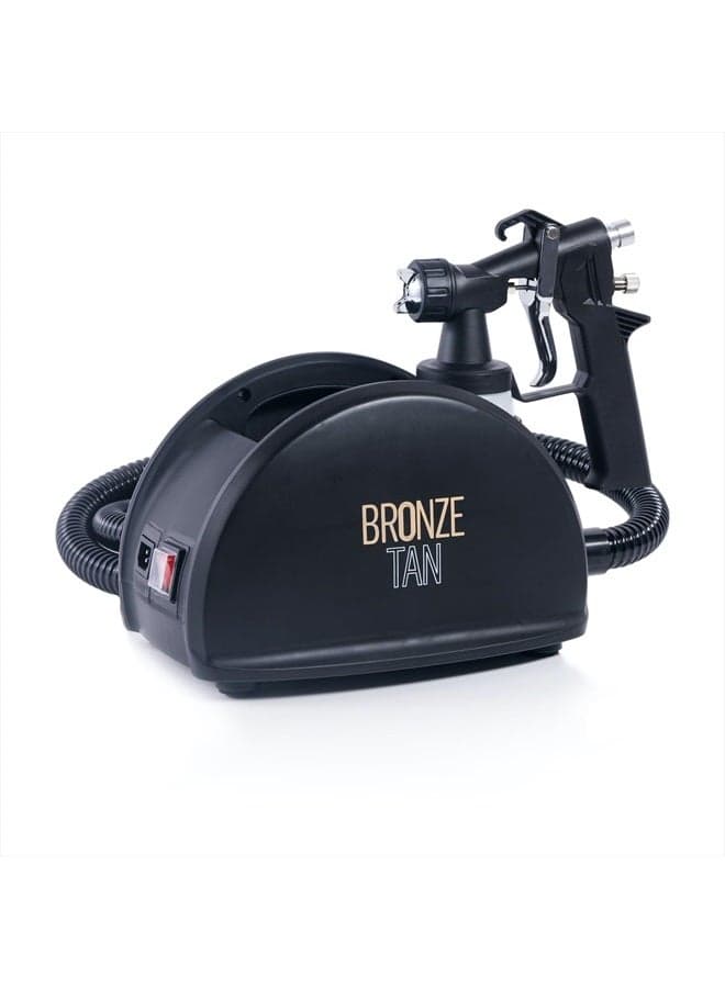 Spray Tan Machine Professional HVLP Spray Tan Gun - Mobile Spray Tanning Machine Training Program Booklet Included - Airbrush Tanning Machine for Spray Tan Professionals and Enthusiasts by Bronze Tan