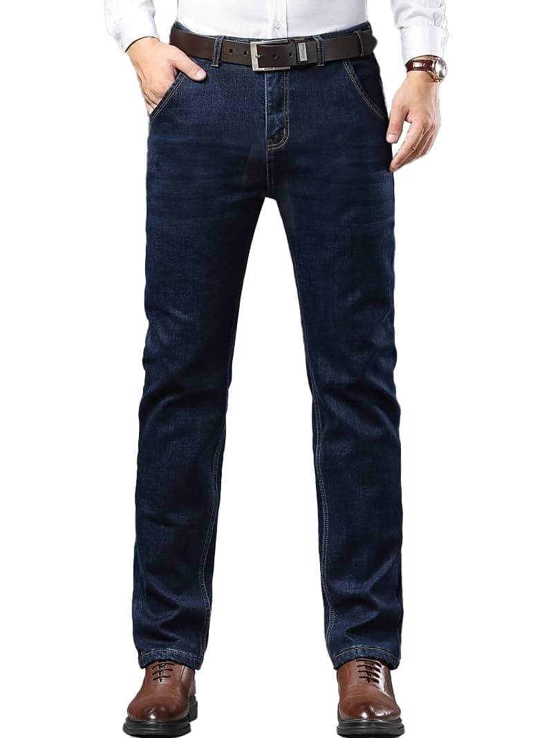 TAGDO Men Regular Fit Mid Rise Jeans (Jeans-5190-Navy-36)
