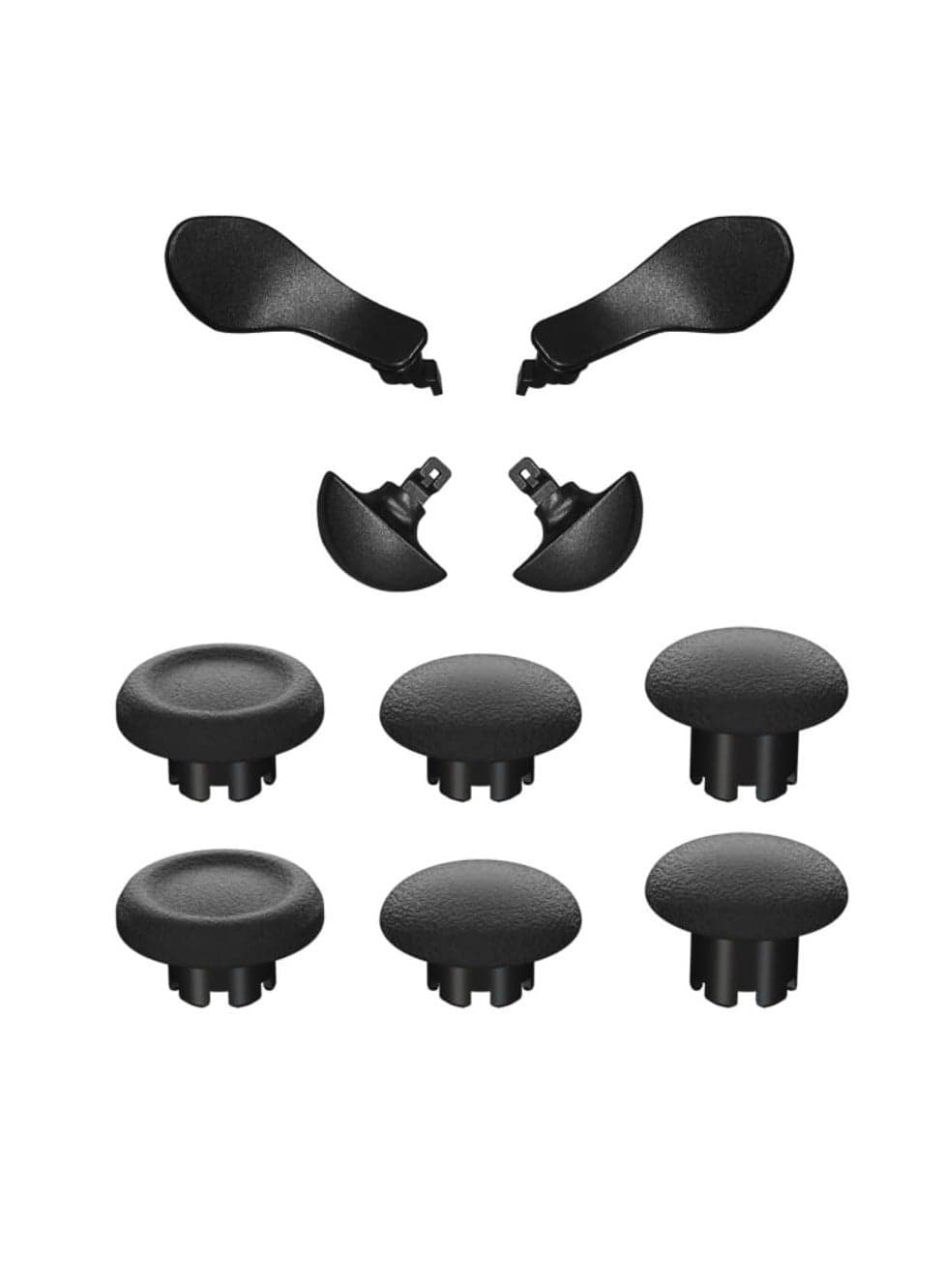 Replacement Joystick for PS5 Edge Controller, 6 Thumb Sticks and 4 Rear Paddles Metal Trigger Buttons, Accessories for PS5 Edge Controller, Black