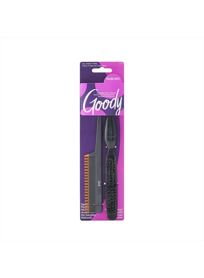 Goody Amp It Up Kit, Teasing Comb and Volumizing Brush, 2CT